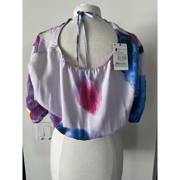 Desigual by Lacroix Christian Lacroix Crop Top Open Back New w Tags Size Large - Picture 4 of 7